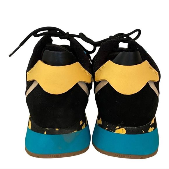 Skechers Heydayz Marathon Running Shoes/Sneakers 155491-BKMT size 8 NWT BLACK - Picture 4 of 7